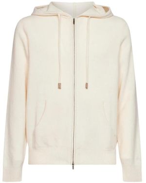 MC2 Saint Barth Lambswool Zip-Up Hoodie - White