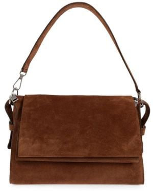 IRO Camera Loop Suede Tote Bag - Brown