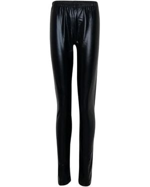 Junya Watanabe Stretch-Design Leggings - Black