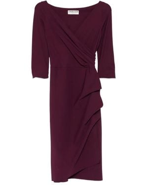 La Petite Robe Di Chiara Boni Vestido Florien cruzado - Morado