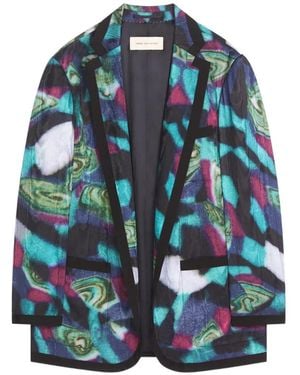 Dries Van Noten Blazer Oversize - Azul