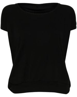 Yohji Yamamoto Oberteil Aus Baumwolle - Schwarz