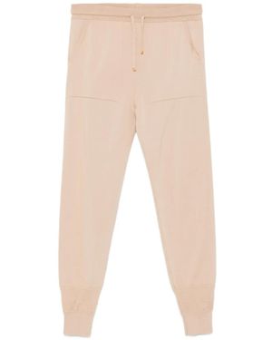 Eleventy Drawstring Cuffed Track Trousers - Natural