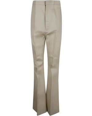 Rick Owens Linen Tapered Trousers - Natural