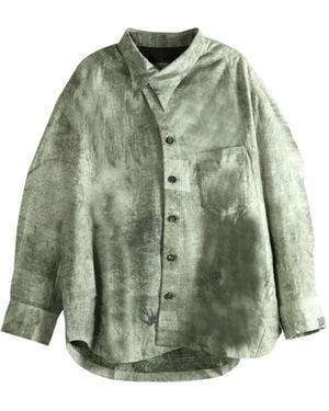 Ziggy Chen Buttoned Chest-pocket Shirt - グリーン