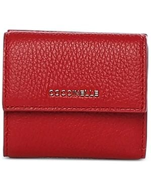 Coccinelle Small Logo-Detail Wallet - Red