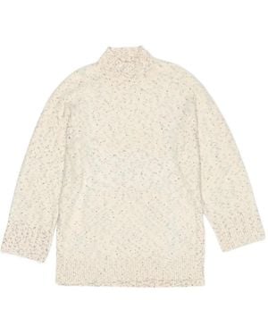 Bimba Y Lola Haut Moucheté À Col Montant - Blanc