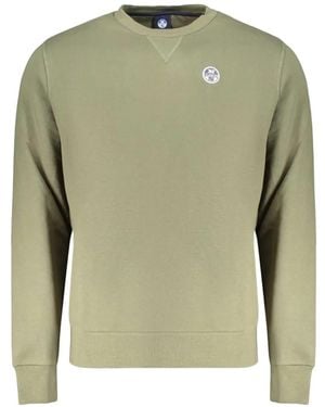 North Sails Logo-Patch Cotton Sweatshirt - Green