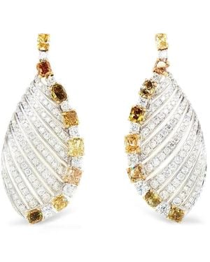 HYT Jewelry Diamond Drop Earrings - Metallic