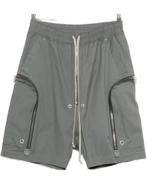 Rick Owens Zip-Detailing Shorts - Gray