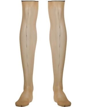Maison Close Backseamed Stockings - Natural
