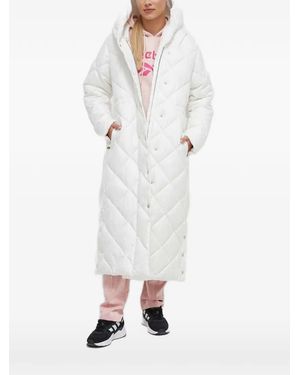 Didriksons Quilted Concealed-Zip Parka - White