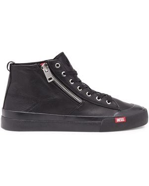 DIESEL S-Athos Logo-Patch Sneakers - Black