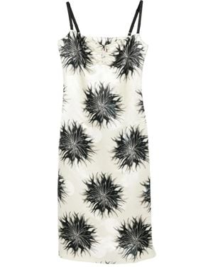 Samuel Guì Yang Kleid Mit Blumen-Print - Natur