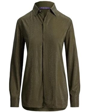Ralph Lauren Adrien Embellished Relaxed-Fit Shirt - Green