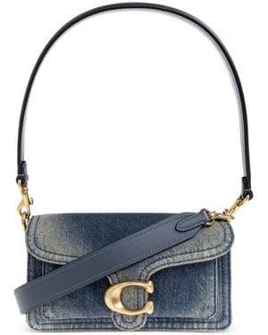 COACH 20 Tabby Denim Applique Tote Bag - Blue
