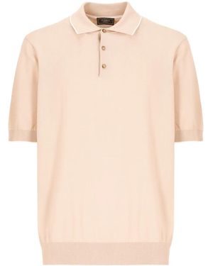 Peserico Klassisches Poloshirt - Natur