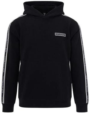 EA7 Logo-Tape Hoodie - Blue