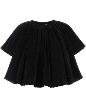 Co. Pleated Top - Black