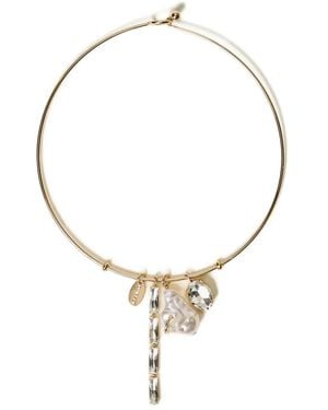 Twinset Rigid Necklace With Pendants - Metallic