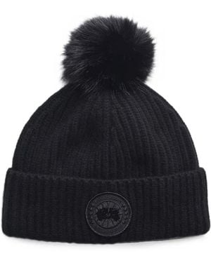 Canada Goose Gerippte Beanie - Blau