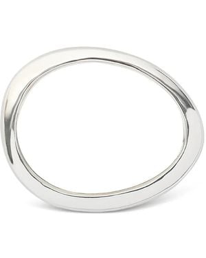Dinosaur Designs Rock Wishbone Thin Bangle Bracelet - Metallic