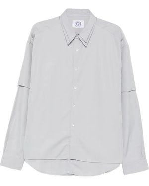 LC23 Camicia A Strati - Bianco