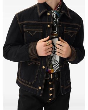 Versace Denim Blouson - Black