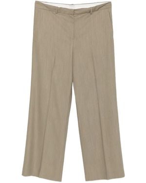 Calvin Klein Fernanda Wide-Leg Trousers - Natural