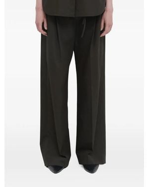 Christian Wijnants Pleated Drawstring Trousers - Black