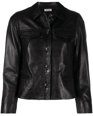 Zadig & Voltaire Button-Front Jacket - Black