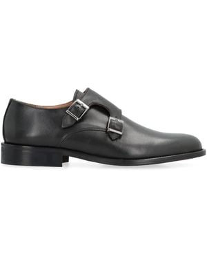 Bruno Magli Double-Buckle Monk Shoes - Gray