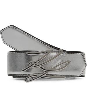 KARL LAGERFELD K/Autograph H3 Belt - Gray