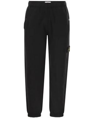 Stone Island Drawstring-Waistband Track Trousers - Black