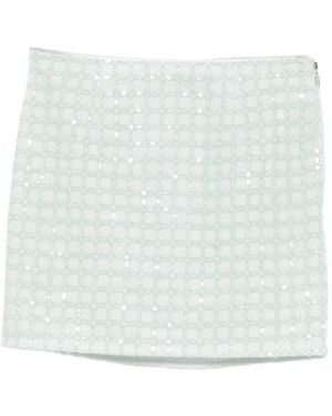 ROTATE BIRGER CHRISTENSEN Mini Skirt With Zipper Closure - White