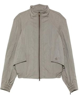 Vivienne Westwood Orb-Embroidered Zip-Up Jacket - Grey