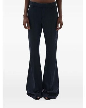 Ann Demeulemeester Adri Pinstripe Pants - Blue