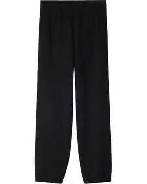 Burberry Check Label Track Pants - Black