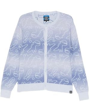 SPORT b. by agnès b. Cardigan Dino Imprimé - Blue