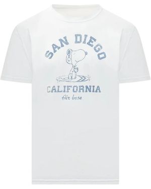 Bl'ker Camiseta Con Cuello Redondo - Blanco