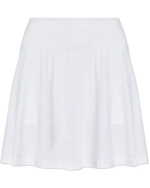 adidas Perforated-Detail Mini Skort - White