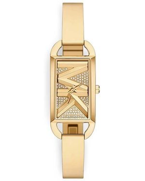 Michael Kors Mini Empire Pavé-Tone Bangle Watch - Metallic