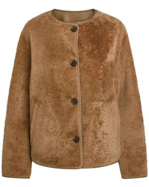 Arma Lucine Reversible Leather Jacket - Brown