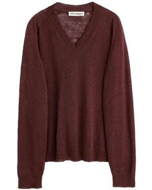 Our Legacy Rue V-Neck Jumper - Purple