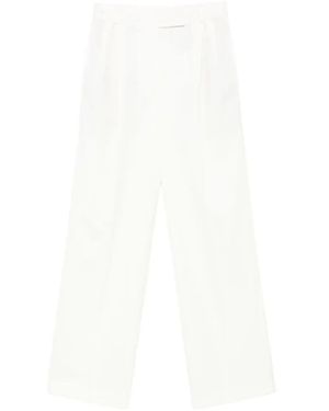 Rohe Pleated Wool-Blend Trousers - White