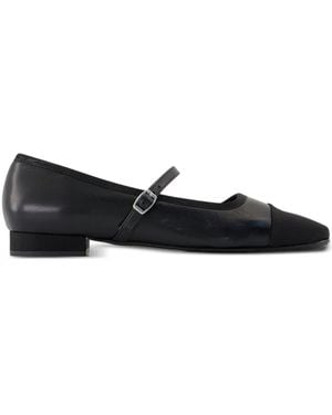 CAREL PARIS Gisela バックルストラップ フラットシューズ - ブラック