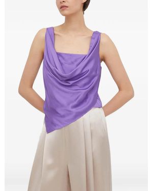 Sisley Cowl-Neck Top - Purple