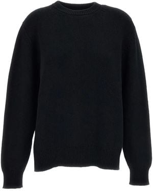 Barrie Scottish Flower-Motif Jumper - Black