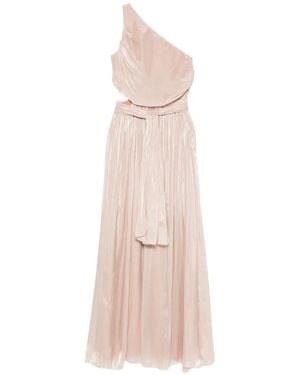 PHILIA LOFT One-Shoulder Pleated Maxi Dress - Pink