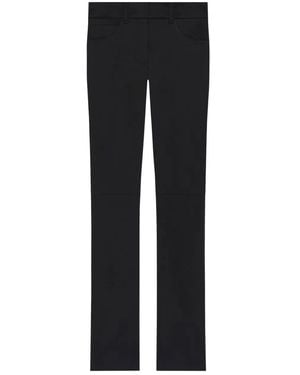 Courreges Bootcut-Hose Aus Satin - Schwarz